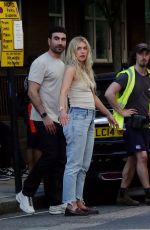 IMOGEN POOTS on the Set of For Life in London 08/23/2023