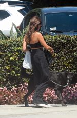 INES DE RAMON Out with Her Dog for a Green Juice in Los Angeles 08/23/2023