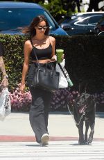 INES DE RAMON Out with Her Dog for a Green Juice in Los Angeles 08/23/2023