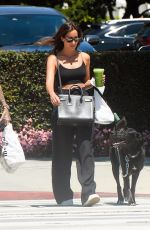 INES DE RAMON Out with Her Dog for a Green Juice in Los Angeles 08/23/2023