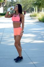 JANET LYNN WEST Workout at a Park in Miami 08/16/2023