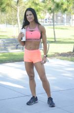 JANET LYNN WEST Workout at a Park in Miami 08/16/2023