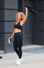 JASMINE SANDERS Arrives for Workout at DogPound Gym in New York 08/23/2023