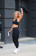 JASMINE SANDERS Arrives for Workout at DogPound Gym in New York 08/23/2023