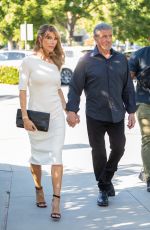 JENNIFER FLAVIN and Sylvester Stallone Arrives at The Family Stallone Set in Calabasas 08/02/2023