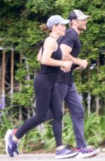 JENNIFER GARNER and John Miller Out Jogging in Brentwood 08/14/2023