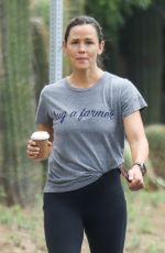 JENNIFER GARNER Out for Early Morning Walk in Brentwood 08/24/2023