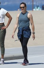 JENNIFER GARNER Out with a Friend at Santa Monica Beach 08/22/2023