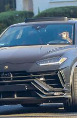 JENNIFER HUDSON Out Driving Her New Lamborghini Urus in Los Angeles 08/03/2023