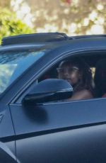 JENNIFER HUDSON Out Driving Her New Lamborghini Urus in Los Angeles 08/03/2023