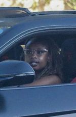 JENNIFER HUDSON Out Driving Her New Lamborghini Urus in Los Angeles 08/03/2023