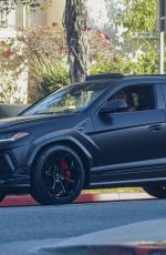 JENNIFER HUDSON Out Driving Her New Lamborghini Urus in Los Angeles 08/03/2023