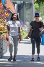 JENNIFER LAWRENCE Heading to Pilates Studio with a Friend in Los Angeles 08/04/2023