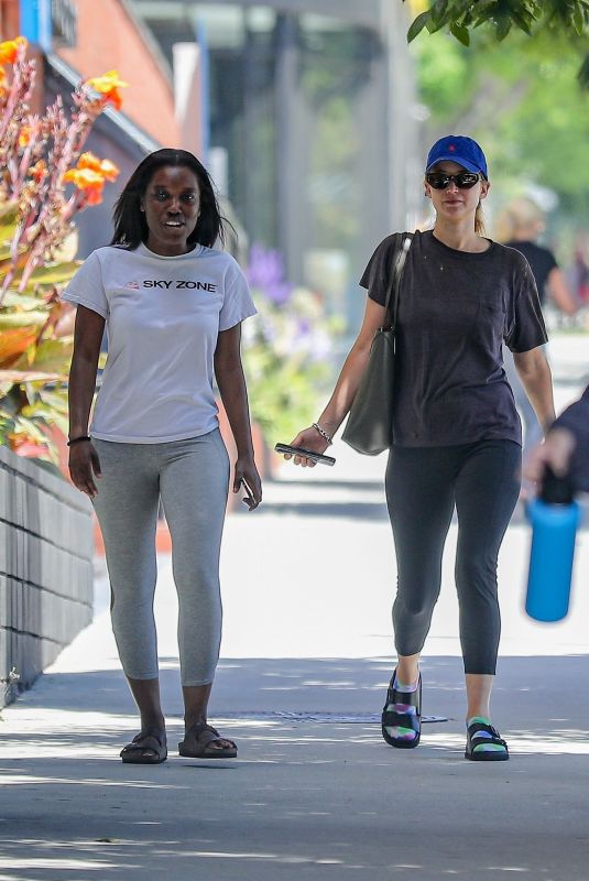 JENNIFER LAWRENCE Heading to Pilates Studio with a Friend in Los Angeles 08/04/2023