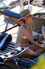 JENNIFER LOPEZ in a White Bikini at a Photoshoot in Italy 08/10/2023