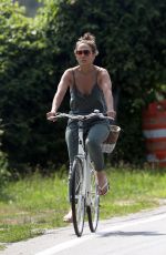 JENNIFER LOPEZ on a Bike Ride in The Hamptons 08/02/2023