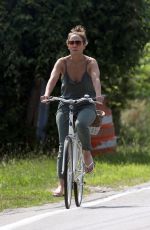 JENNIFER LOPEZ on a Bike Ride in The Hamptons 08/02/2023