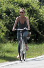 JENNIFER LOPEZ on a Bike Ride in The Hamptons 08/02/2023