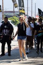 JERI RYAN at SAG-AFTRA Strike in Los Angeles 08/02/2023