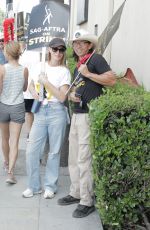 JERI RYAN at SAG Strike at Warner Brothers Studios in Burbank 08/01/2023