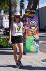 JERI RYAN at SAG Strike at Warner Brothers Studios in Burbank 08/16/2023