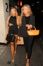 JESS and EVE GALLE Heading to Mano Mayfair in London 08/04/2023