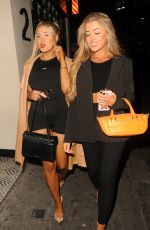 JESS and EVE GALLE Heading to Mano Mayfair in London 08/04/2023