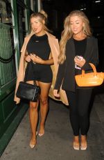 JESS and EVE GALLE Heading to Mano Mayfair in London 08/04/2023