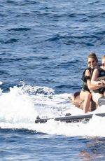 JESS GLYNNE, CHLOE SIMS and BARBARA MEIER at a Yacht in Ibiza 08/17/2023