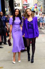 JESSICA ALBA and LIZZY MATHIS Leaves Good Morning America in New York 08/17/2023