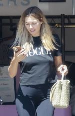 JESSICA HART leaves a Dry Cleaner in Los Feliz 08/14/2023