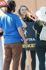 JOEY KING at WGA Strike at Disney Studio in Burbank 08/04/2023