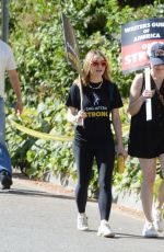 JOEY KING at WGA Strike at Disney Studio in Burbank 08/04/2023