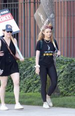 JOEY KING at WGA Strike at Disney Studio in Burbank 08/04/2023