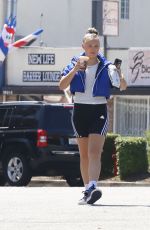 JOJO SIWA Leaves a Starbucks in Los Angeles 08/24/2023