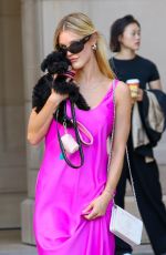 JOY CORRIGAN Out Shopping with Her Dog in Beverly Hills 08/01/2023