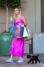 JOY CORRIGAN Out Shopping with Her Dog in Beverly Hills 08/01/2023