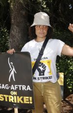 JUDY REYES at SAG-AFTRA and WGA Strike at Warner Brothers Studios in Burbank 08/18/2023