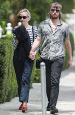 JULIA GARNER and Charlie Tahan on a Lunch Date in West Hollywood 08/09/2023