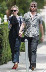 JULIA GARNER and Charlie Tahan on a Lunch Date in West Hollywood 08/09/2023