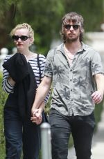 JULIA GARNER and Charlie Tahan on a Lunch Date in West Hollywood 08/09/2023