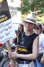 JULIANNA MARGUILES at WGA and SAG-AFTRA Picket Line in New York 08/09/2023