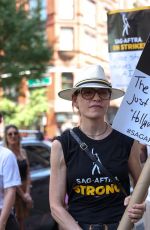 JULIANNA MARGUILES at WGA and SAG-AFTRA Picket Line in New York 08/09/2023