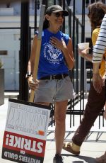 JUSTINE BATEMAN at SAG-AFTRA Strike at Netflix in Hollywood 08/02/2023
