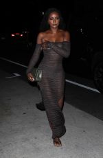 JUSTINE SKYE Arrives at Giorgio Baldi in Santa Monica 08/15/2023