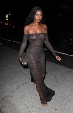 JUSTINE SKYE Arrives at Giorgio Baldi in Santa Monica 08/15/2023