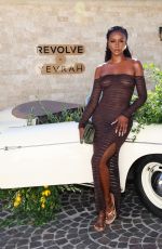JUSTINE SKYE at Revolve x Yevrah Awim Launch Party in Hollywood 08/15/203