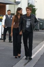 KAIA GERBER and Austin Butler Arrives at Funke Restaurant in Beverly Hills 08/28/2023