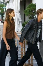 KAIA GERBER and Austin Butler Arrives at Funke Restaurant in Beverly Hills 08/28/2023