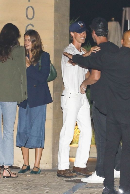 KAIA GERBER and Austin Butler Leaves Dinner with Friends at Nobu in Malibu 08/13/2023